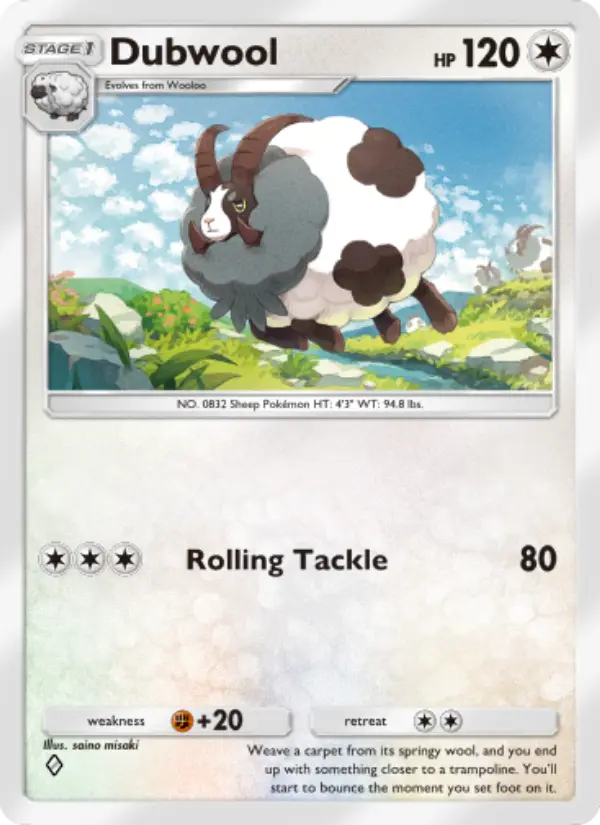 Dubwool — Genetic Apex card #215