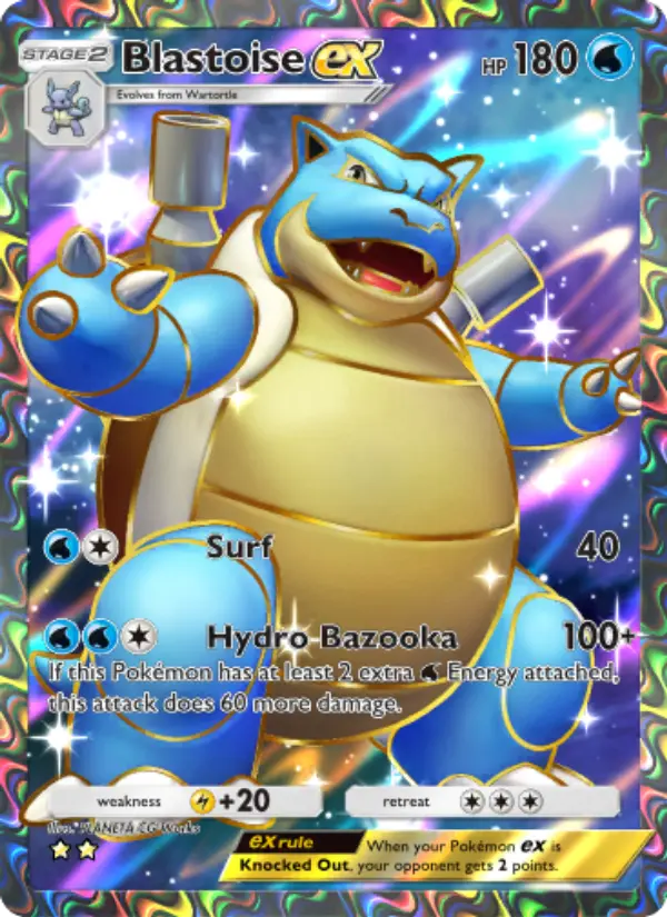 Blastoise ex — Genetic Apex card #256