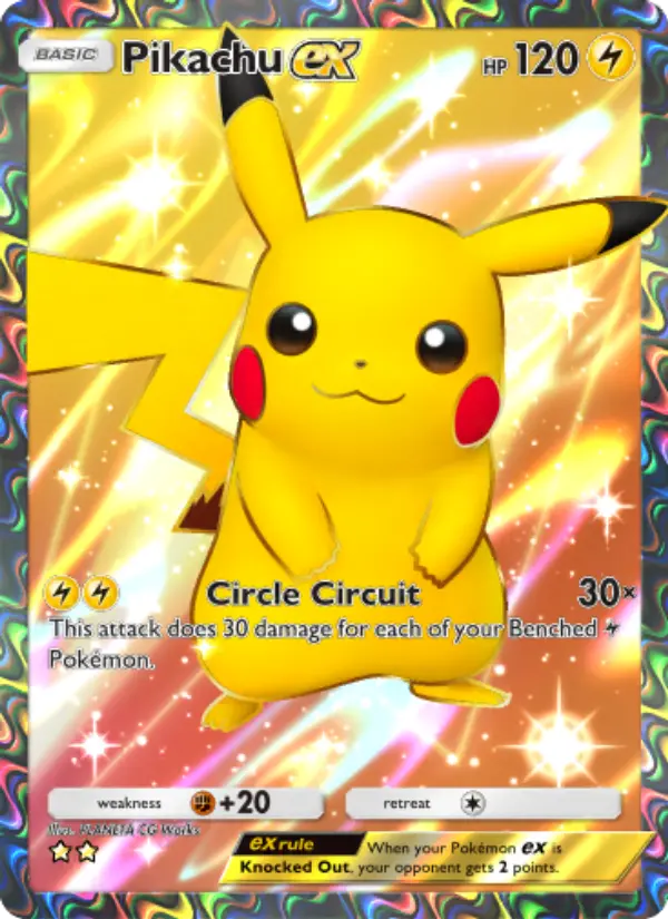 Pikachu ex — Genetic Apex card #259