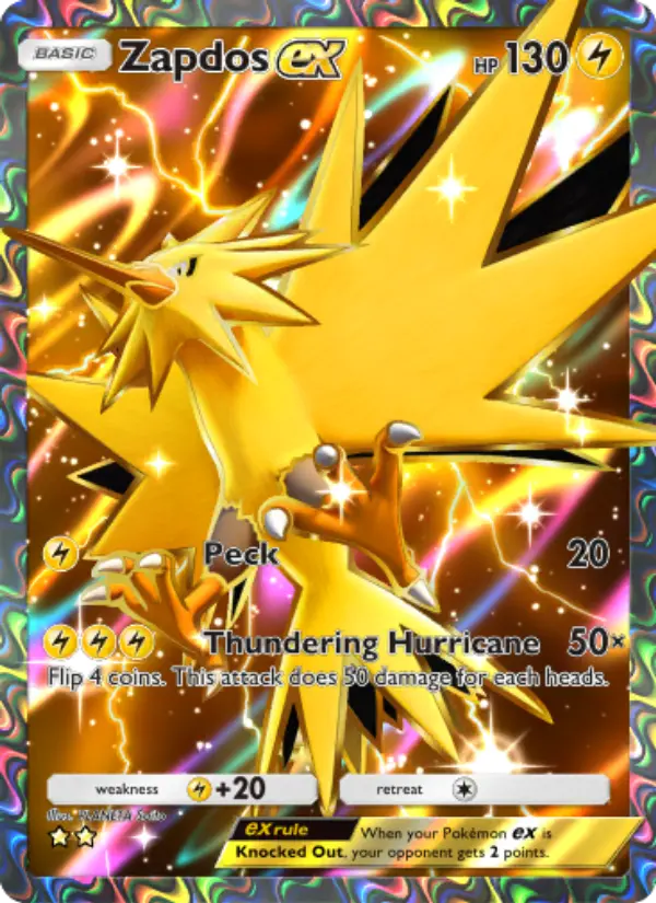 Zapdos ex — Genetic Apex card #260