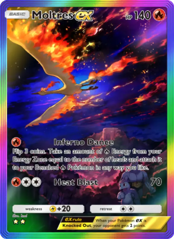 Moltres ex — Genetic Apex card #274