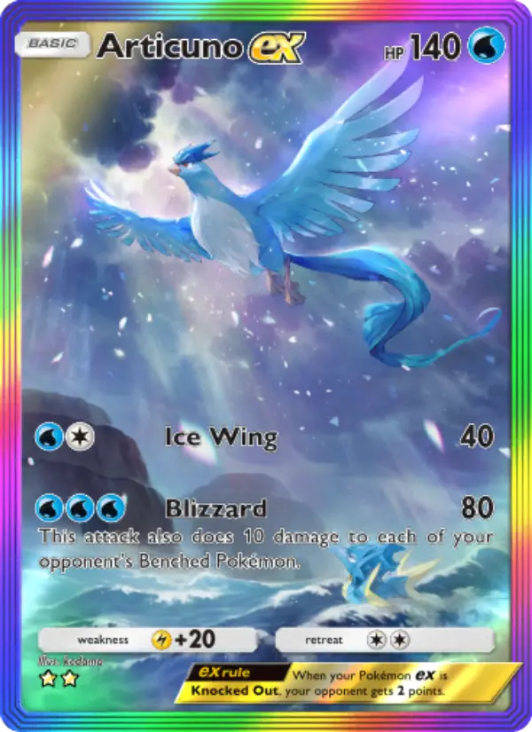 Articuno ex — Genetic Apex card #275