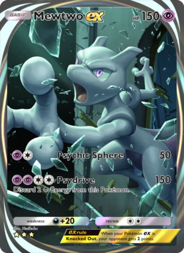 Mewtwo ex — Genetic Apex card #282
