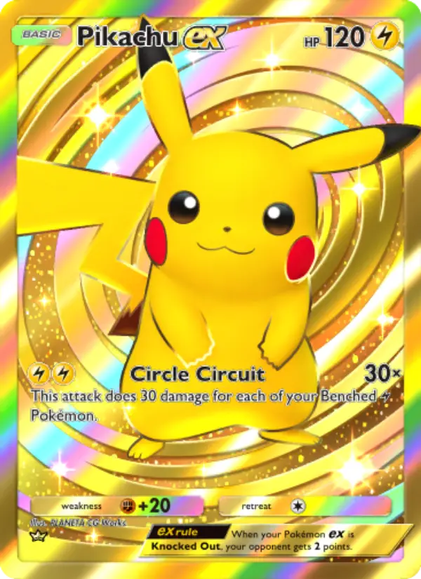Pikachu ex — Genetic Apex card #285