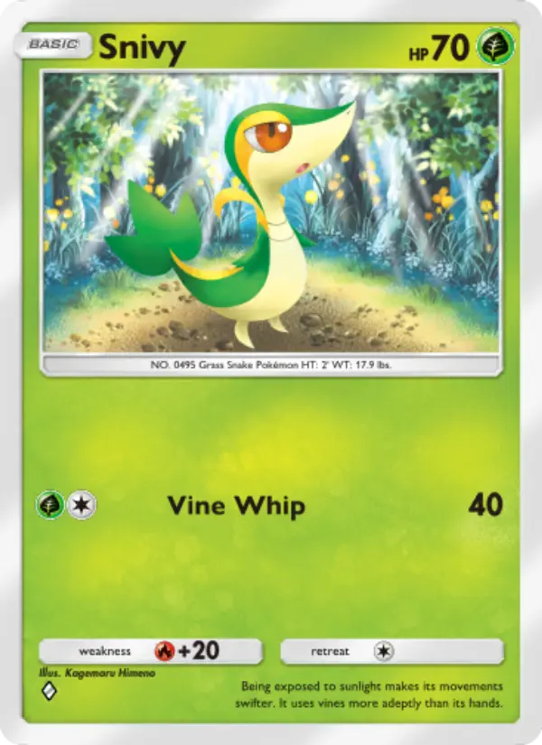 Snivy — Mythical Island card #004