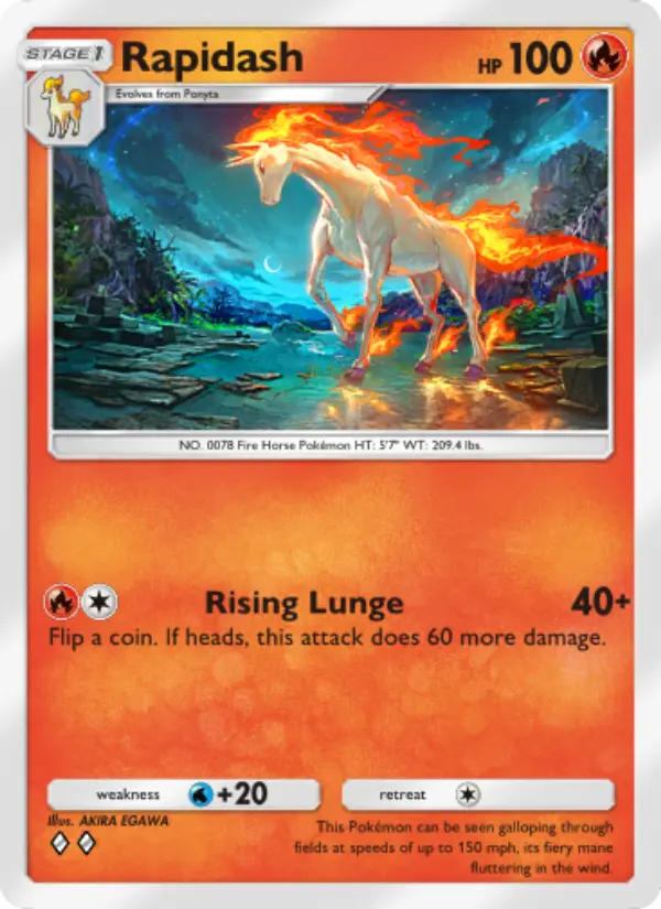 Rapidash — Mythical Island card #011