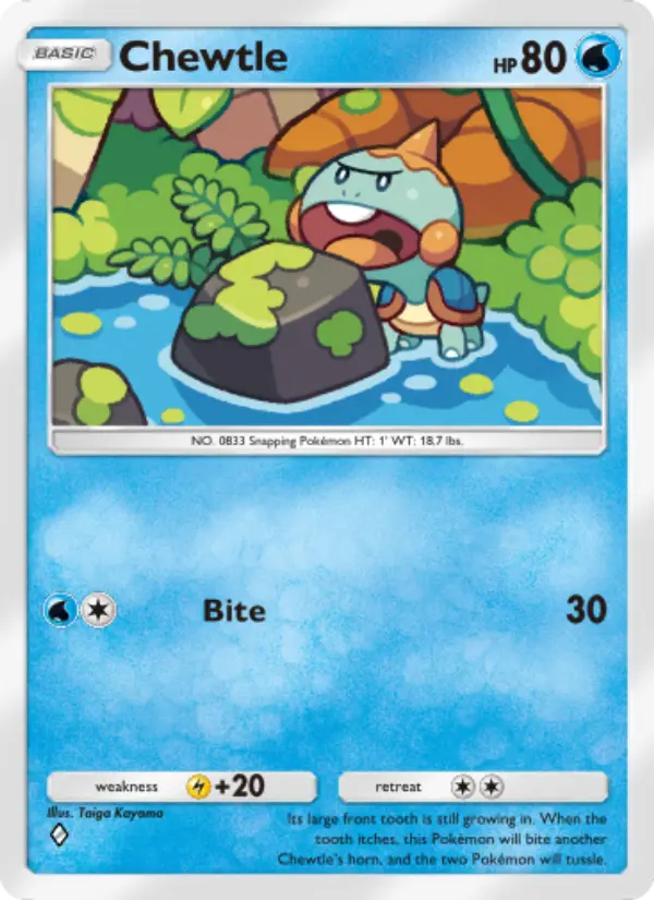 Chewtle — Mythical Island card #022