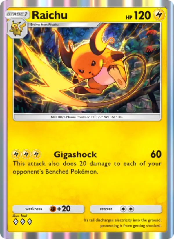 Raichu — Mythical Island card #026