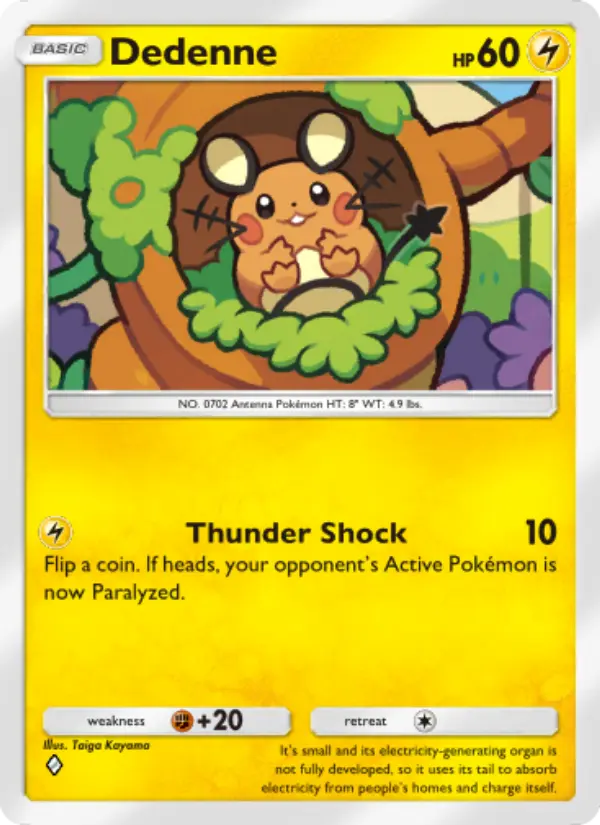 Dedenne — Mythical Island card #030