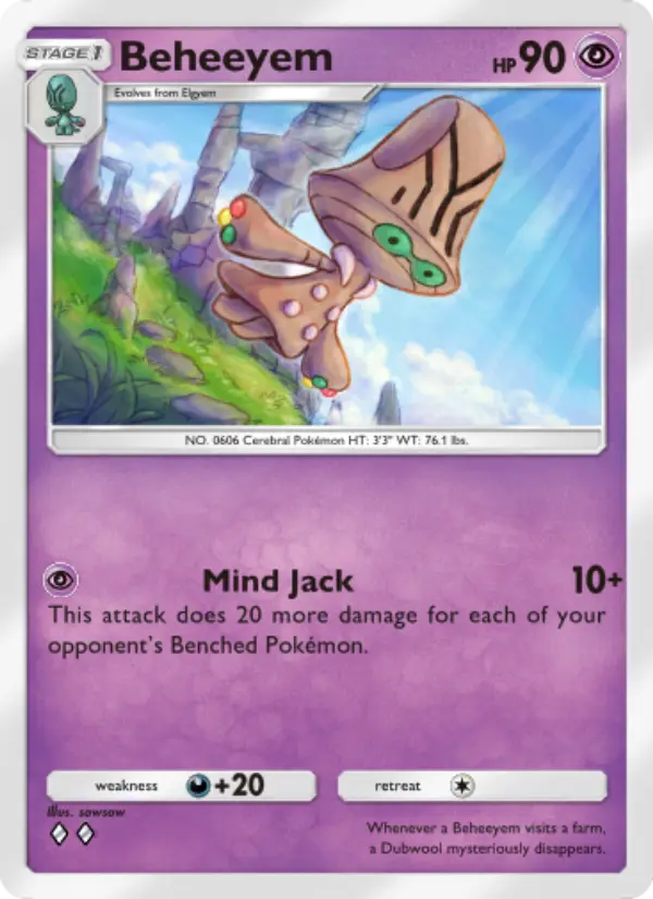 Beheeyem — Mythical Island card #035