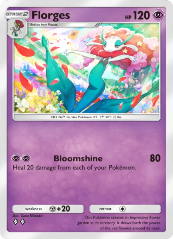 Florges — Mythical Island card #038
