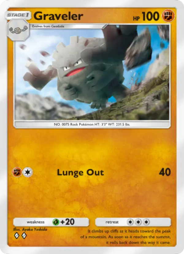 Graveler — Mythical Island card #044