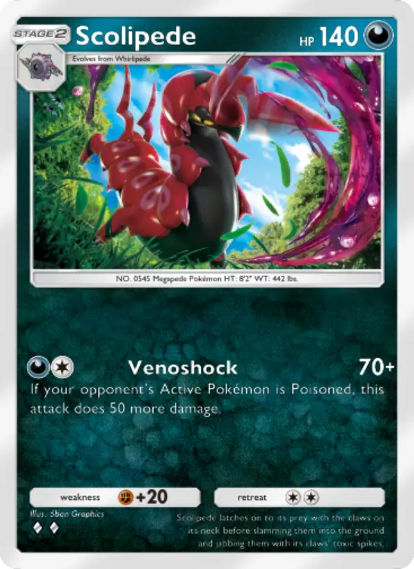 Scolipede — Mythical Island card #055