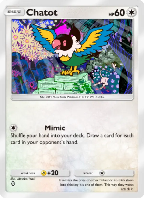 Chatot — Mythical Island card #062