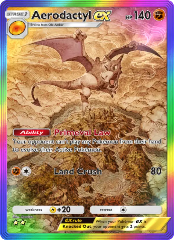 Aerodactyl ex — Mythical Island card #084