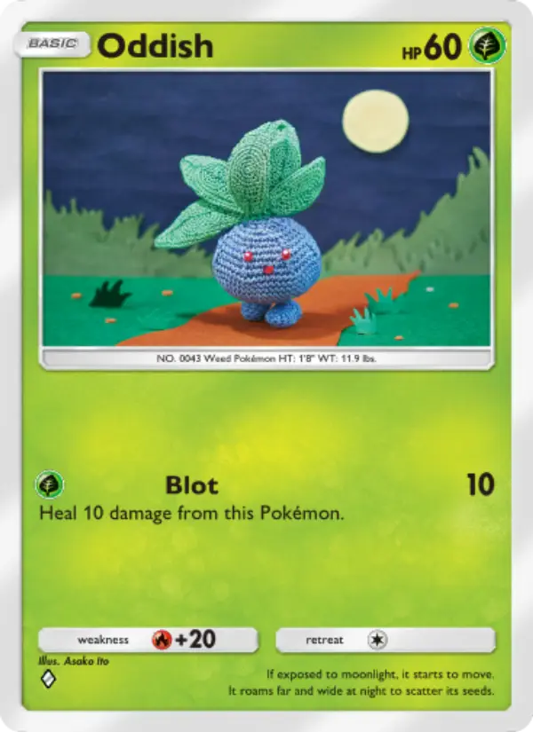 Oddish — Space-Time Smackdown card #001