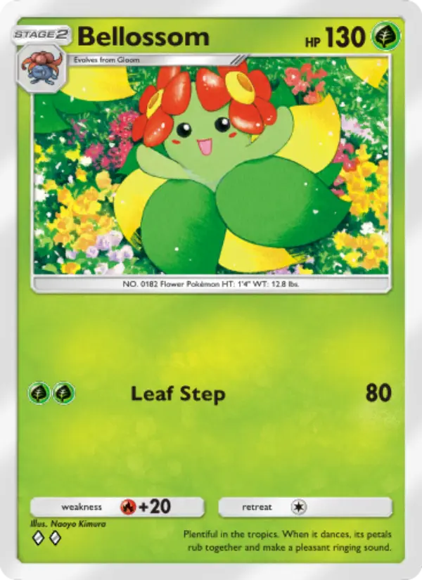 Bellossom — Space-Time Smackdown card #003