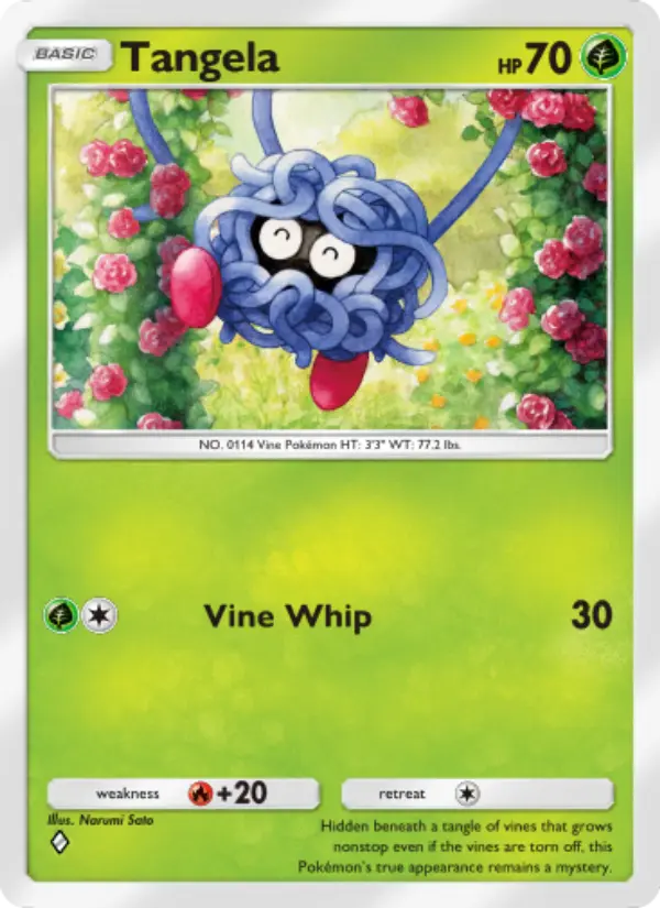 Tangela — Space-Time Smackdown card #004