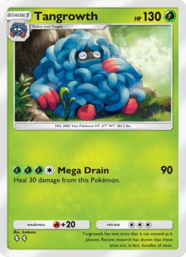 Tangrowth — Space-Time Smackdown card #005