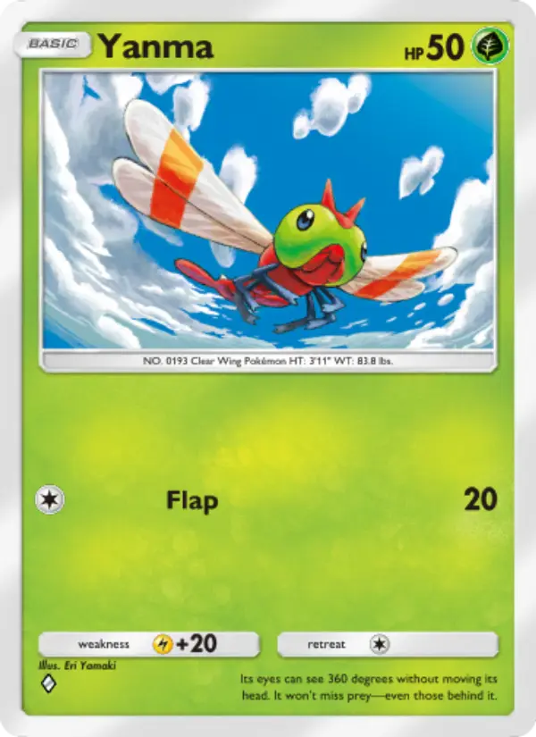 Yanma — Space-Time Smackdown card #006
