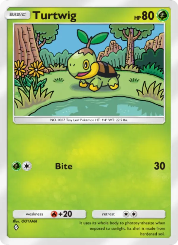 Turtwig — Space-Time Smackdown card #010