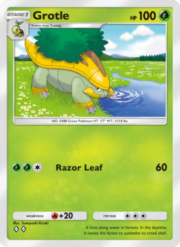 Grotle — Space-Time Smackdown card #011