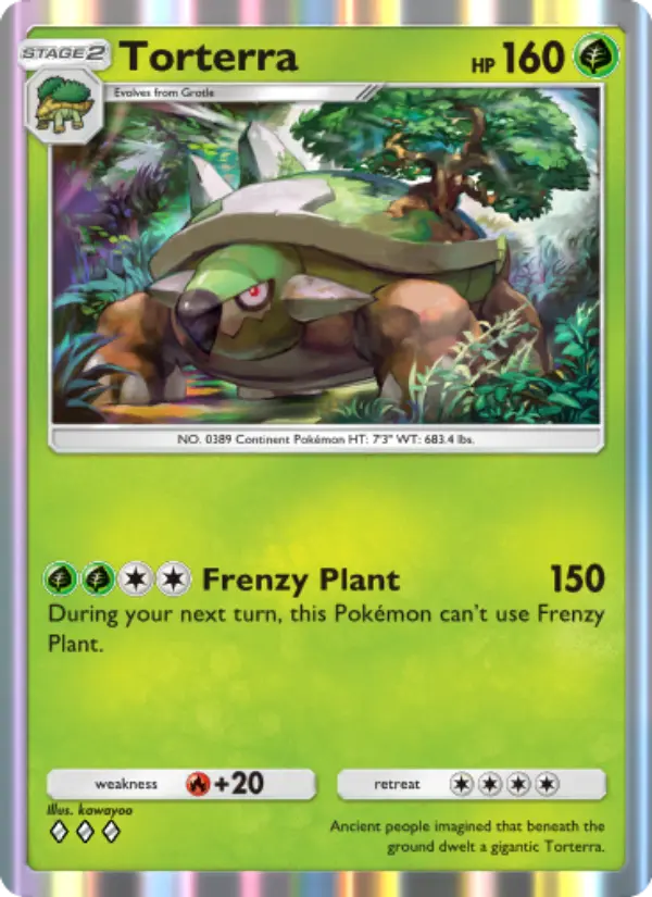 Torterra — Space-Time Smackdown card #012