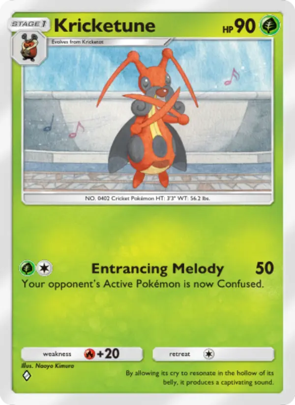 Kricketune — Space-Time Smackdown card #014