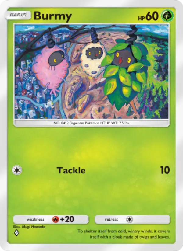 Burmy — Space-Time Smackdown card #015