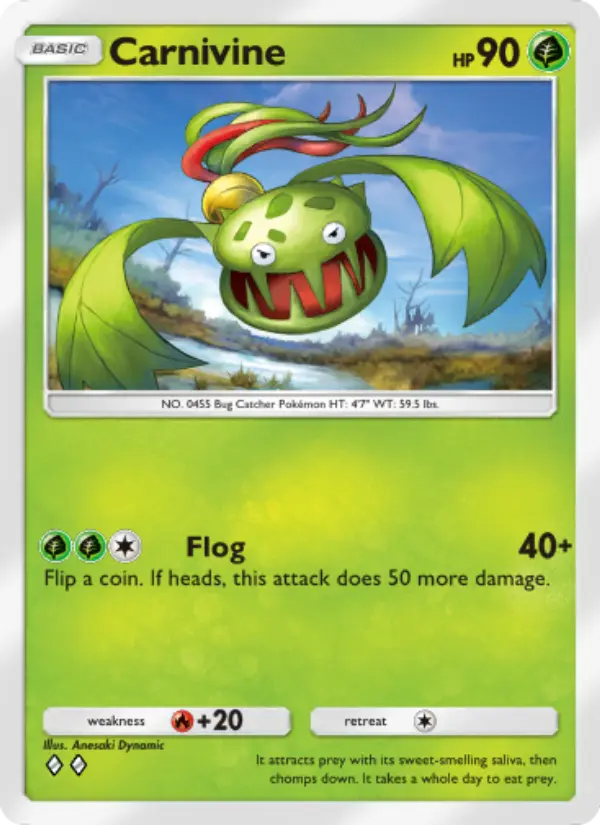 Carnivine — Space-Time Smackdown card #019