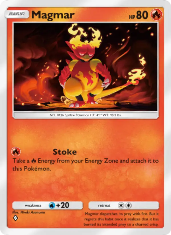 Magmar — Space-Time Smackdown card #023