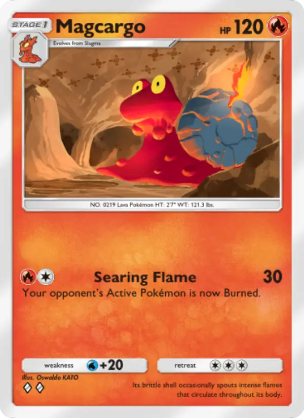 Magcargo — Space-Time Smackdown card #026