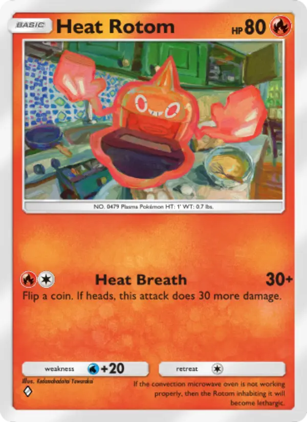 Heat Rotom — Space-Time Smackdown card #030