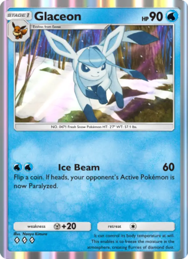 Glaceon — Space-Time Smackdown card #046
