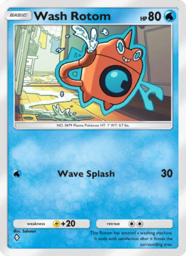Wash Rotom — Space-Time Smackdown card #047