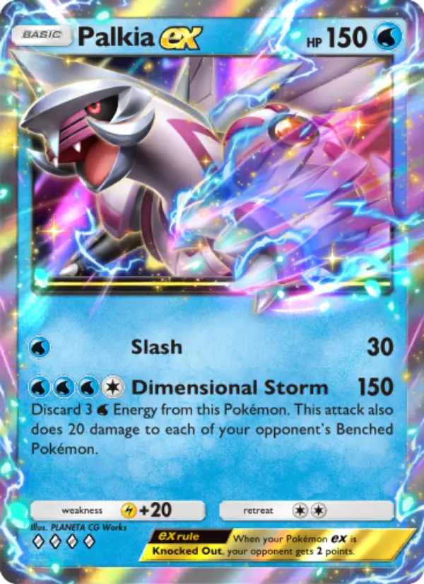 Palkia ex — Space-Time Smackdown card #049