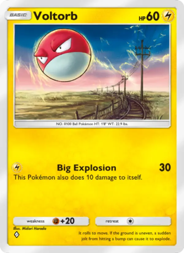 Voltorb — Space-Time Smackdown card #054