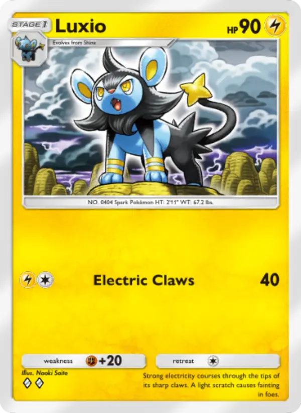 Luxio — Space-Time Smackdown card #059