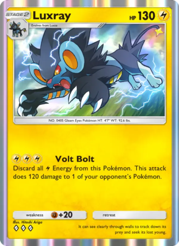Luxray — Space-Time Smackdown card #060