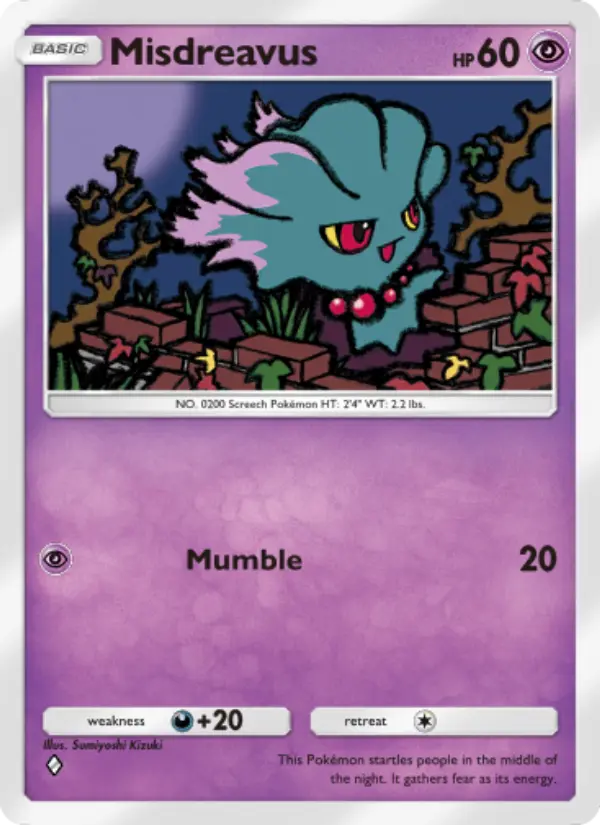 Misdreavus — Space-Time Smackdown card #066