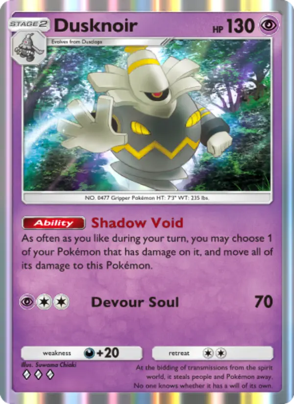 Dusknoir — Space-Time Smackdown card #072
