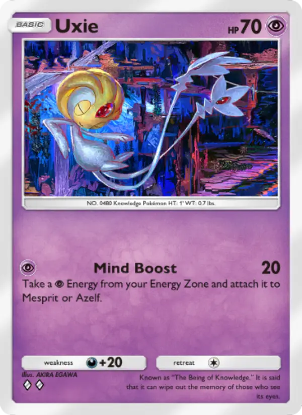 Uxie — Space-Time Smackdown card #075