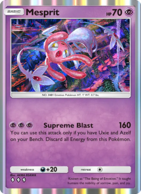 Mesprit — Space-Time Smackdown card #076
