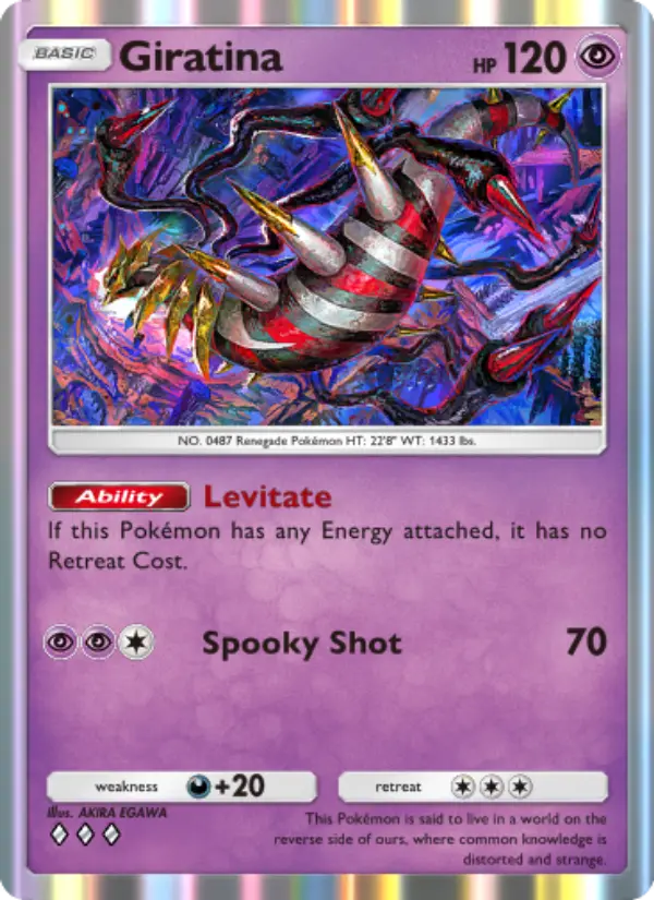 Giratina — Space-Time Smackdown card #078