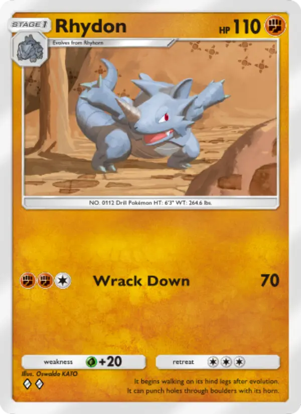 Rhydon — Space-Time Smackdown card #081