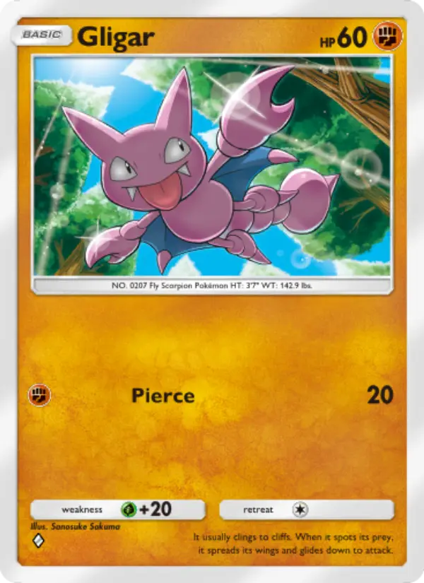 Gligar — Space-Time Smackdown card #083