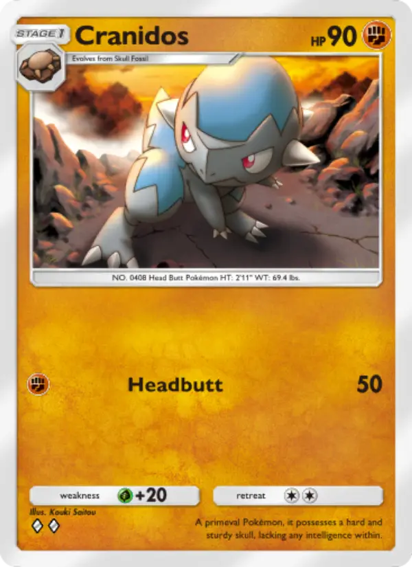 Cranidos — Space-Time Smackdown card #088
