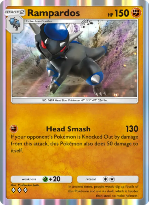 Rampardos — Space-Time Smackdown card #089