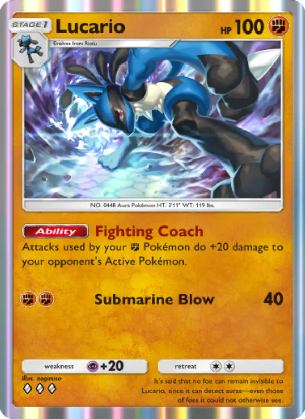 Lucario — Space-Time Smackdown card #092