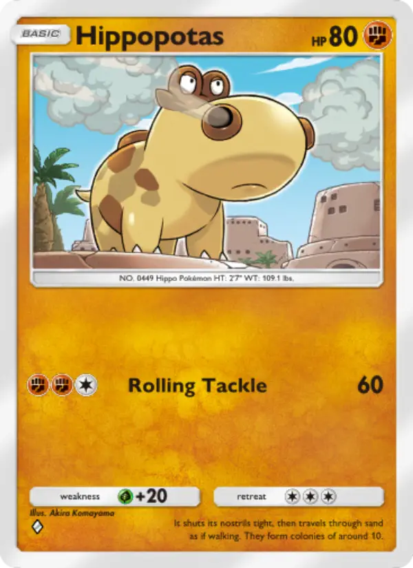 Hippopotas — Space-Time Smackdown card #093